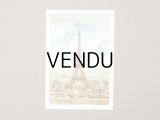 アンティーク クロモ エッフェル塔 LA TOUR DE 300 METRES  EXPOSITION UNIVERSELLE DE 1889