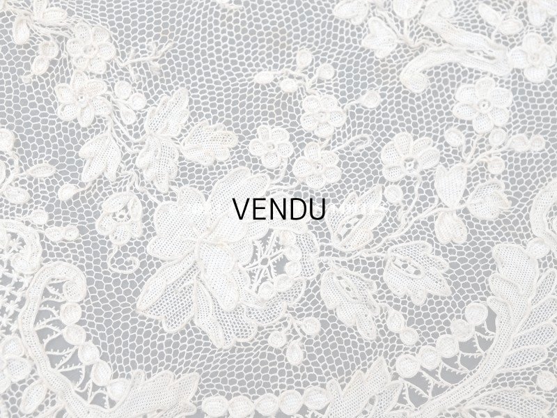 画像13: 18世紀末~19世紀初頭 アンティーク  アランソンレース 0.8m 12.4cm幅 ミュージアムピース