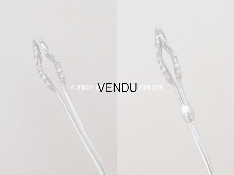 画像7: アンティーク シルバー製 ハンドモチーフのクリップ ドレス用