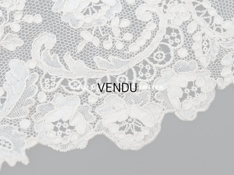 画像10: 18世紀末~19世紀初頭 アンティーク  アランソンレース 0.8m 12.4cm幅 ミュージアムピース