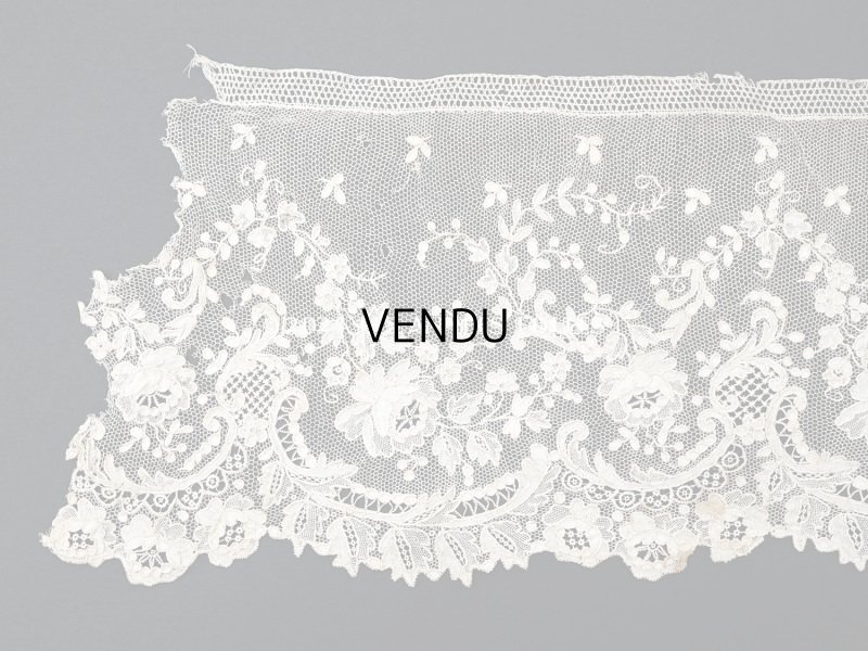 画像4: 18世紀末~19世紀初頭 アンティーク  アランソンレース 0.8m 12.4cm幅 ミュージアムピース