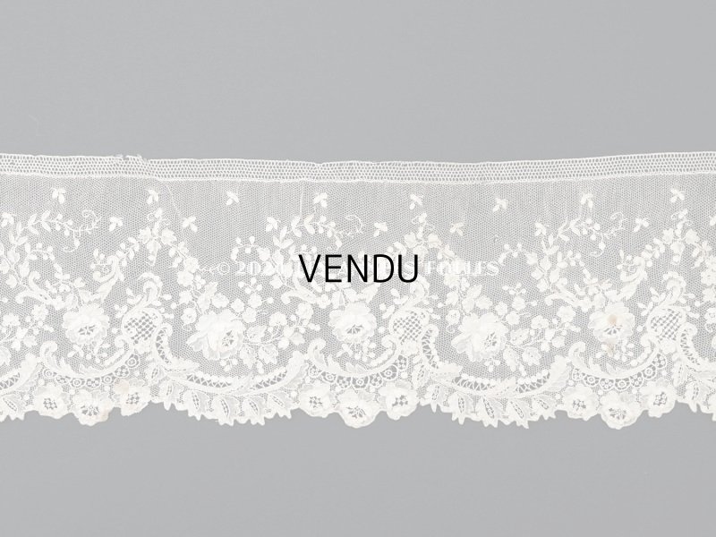 画像3: 18世紀末~19世紀初頭 アンティーク  アランソンレース 0.8m 12.4cm幅 ミュージアムピース