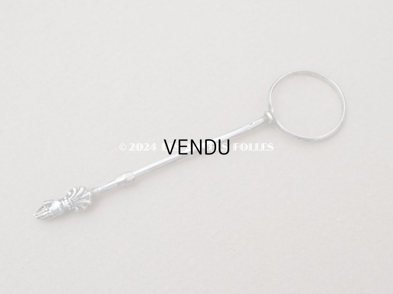 画像5: アンティーク シルバー製 ハンドモチーフのクリップ ドレス用