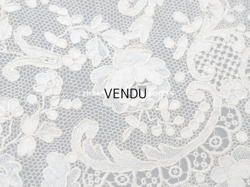 画像9: 18世紀末~19世紀初頭 アンティーク  アランソンレース 0.8m 12.4cm幅 ミュージアムピース