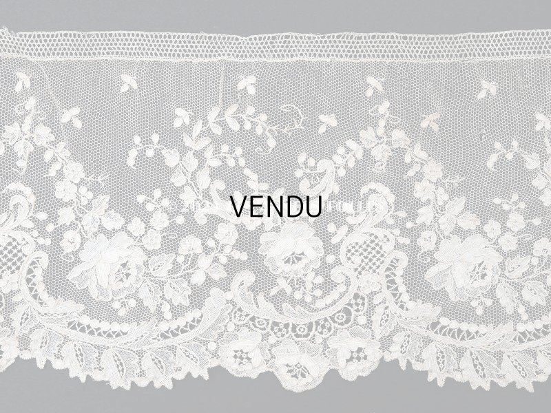 画像5: 18世紀末~19世紀初頭 アンティーク  アランソンレース 0.8m 12.4cm幅 ミュージアムピース