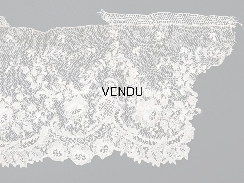 画像8: 18世紀末~19世紀初頭 アンティーク  アランソンレース 0.8m 12.4cm幅 ミュージアムピース