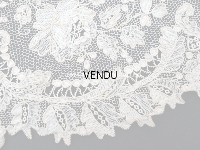 画像14: 18世紀末~19世紀初頭 アンティーク  アランソンレース 0.8m 12.4cm幅 ミュージアムピース