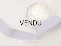 アンティーク グログランリボン スモーキーパープル 7.8m 38mm幅