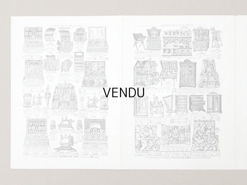 画像3: アンティーク ボンマルシェ ドールのカタログ 玩具 ETRENNES-JOUETS - AU BON MARCHE -