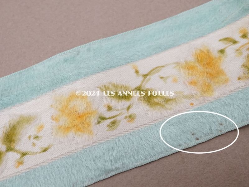 画像6: 19世紀末 アンティーク シルクリボン フロック加工 59cm