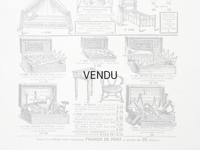 画像9: アンティーク ボンマルシェ ドールのカタログ 玩具 ETRENNES-JOUETS - AU BON MARCHE -