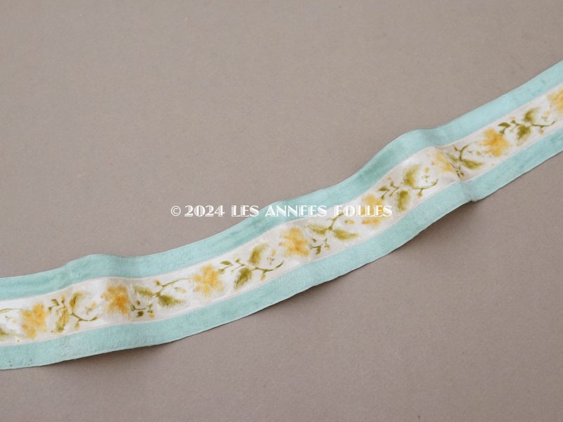 画像4: 19世紀末 アンティーク シルクリボン フロック加工 59cm