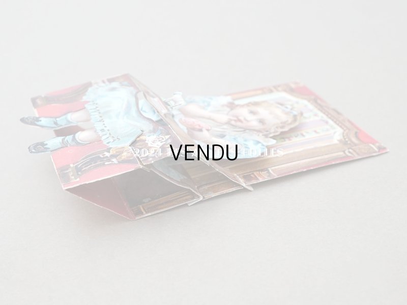 画像3: アンティーク 立体クロモ お菓子と少女 - AU BON MARCHE -