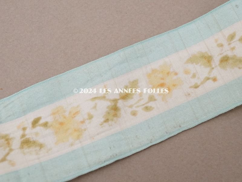 画像5: 19世紀末 アンティーク シルクリボン フロック加工 59cm