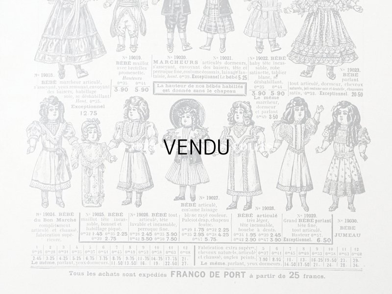 画像7: アンティーク ボンマルシェ ドールのカタログ 玩具 ETRENNES-JOUETS - AU BON MARCHE -