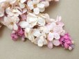 画像3: アンティーク ライラックの布花 ホワイト＆ピンク (3)