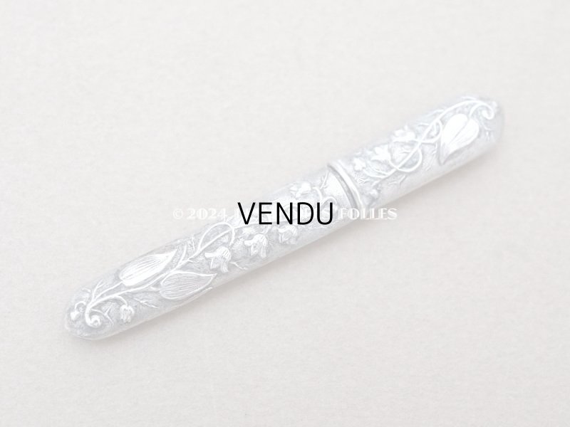 画像4: アンティーク シルバー製 鈴蘭のニードルケース