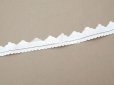 画像8: アンティーク スカラップレース ドット刺繍入り 