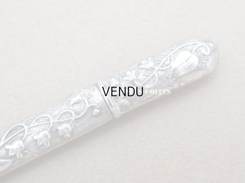 画像3: アンティーク シルバー製 鈴蘭のニードルケース