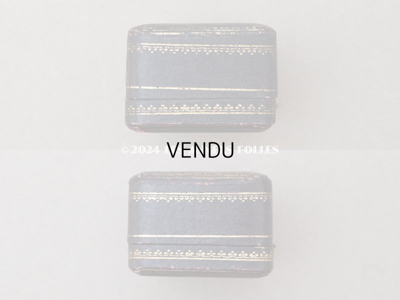 画像5: アンティーク 金彩入り ピアス用 ジュエリーボックス チョコレートブラウン