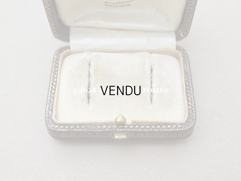 画像8: アンティーク 金彩入り ピアス用 ジュエリーボックス チョコレートブラウン