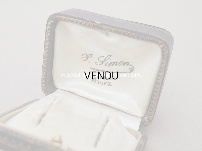 画像10: アンティーク 金彩入り ピアス用 ジュエリーボックス チョコレートブラウン