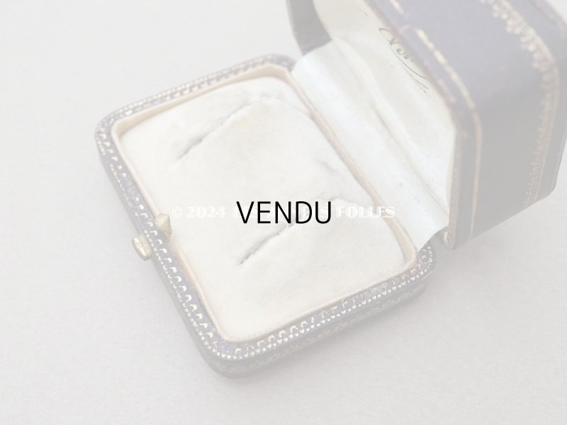 画像9: アンティーク 金彩入り ピアス用 ジュエリーボックス チョコレートブラウン