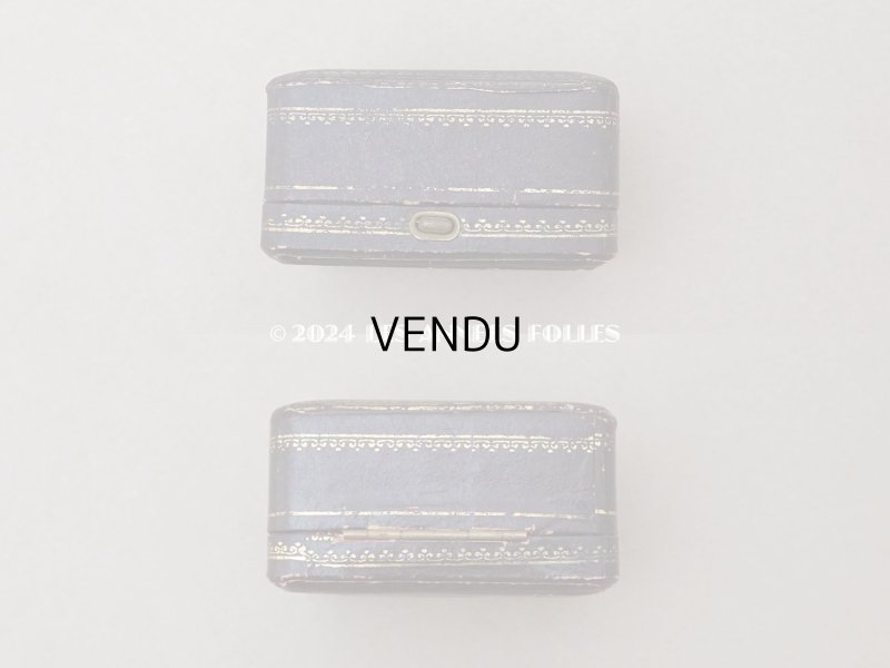 画像4: アンティーク 金彩入り ピアス用 ジュエリーボックス チョコレートブラウン