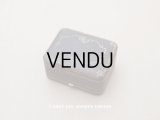 アンティーク 金彩入り ピアス用 ジュエリーボックス チョコレートブラウン