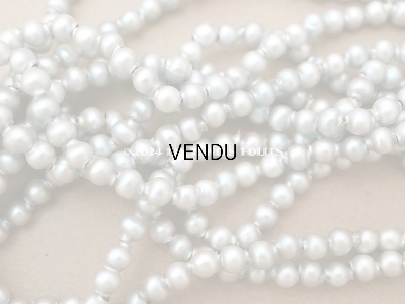 画像4: アンティーク サフィレット色 スフレビーズ ラウンド型 4mm 約750〜900ピースのセット 吹きガラス製ビーズ 