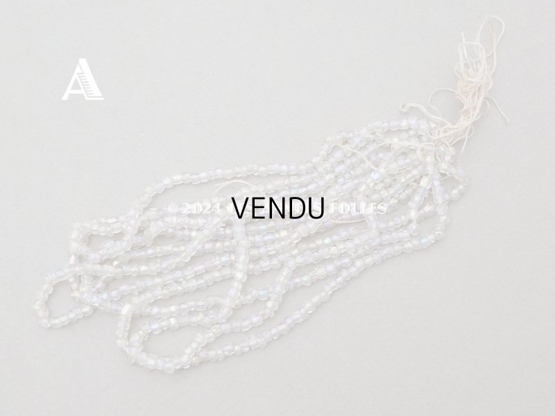 画像6: アンティーク オーロラ色 カット入り ガラスビーズ シードビーズ 