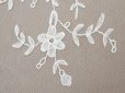 画像21: アンティーク ウェディングヴェール 花のモチーフ 約55×258cm アプリカシオン・アングルテール 
