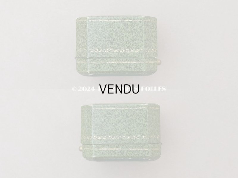 画像6: アンティーク 金彩入り リングボックス  ジュエリーボックス グリーン