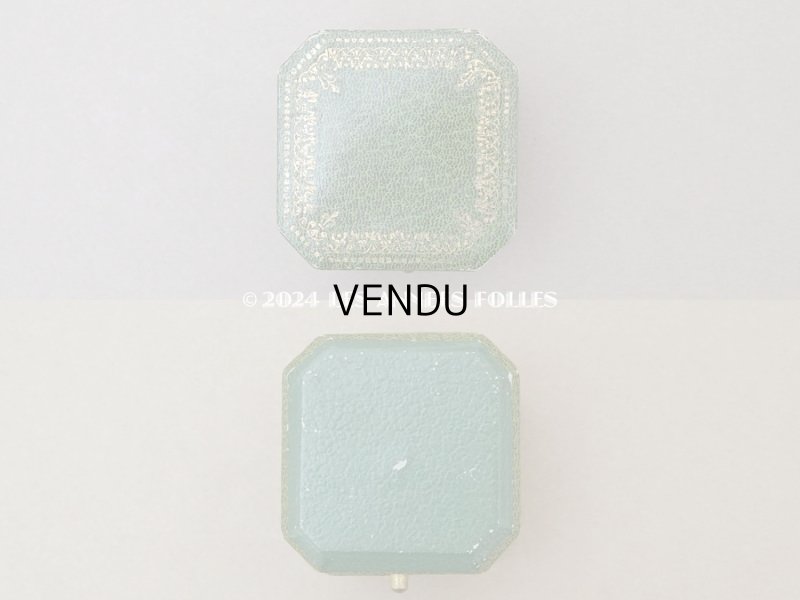 画像4: アンティーク 金彩入り リングボックス  ジュエリーボックス グリーン