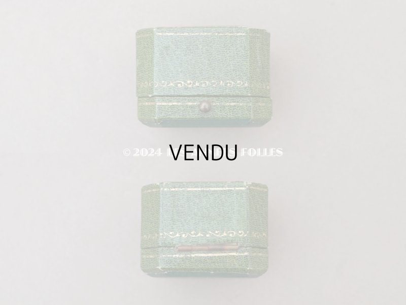 画像5: アンティーク 金彩入り リングボックス  ジュエリーボックス グリーン