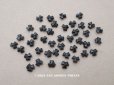 画像1: アンティーク フレンチジェット ビーズ カット入り 7.5mm 約41ピース  (1)