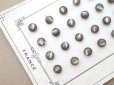画像13: アンティーク マザーオブパール製 極小 ボタン 5mm 24ピース シェルボタン チャコールグレー