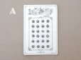 画像2: アンティーク マザーオブパール製 極小 ボタン 5mm 24ピース シェルボタン チャコールグレー (2)