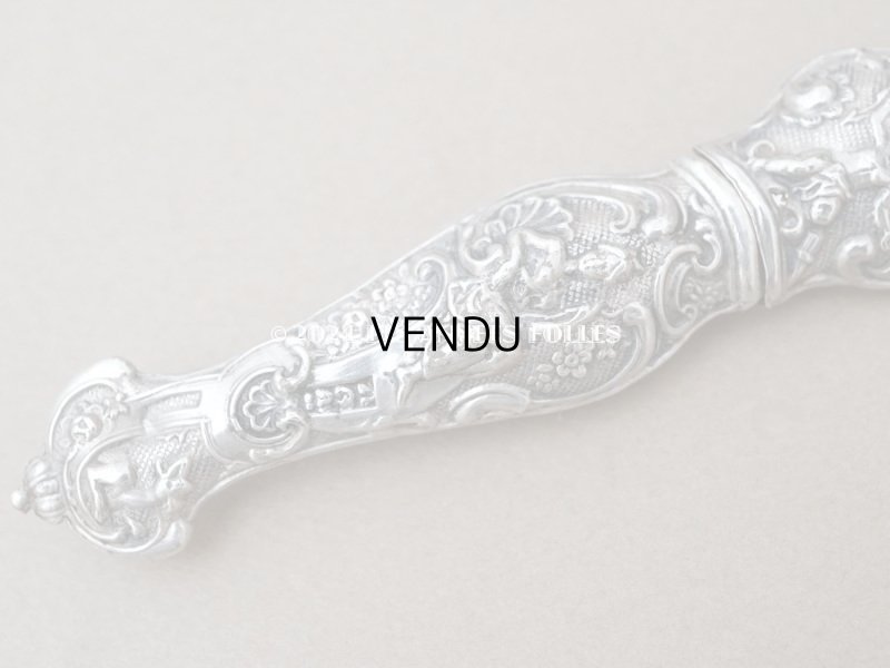 画像3: ＊蚤の市＊アンティーク シルバー製 天使のニードルケース ロココ調 