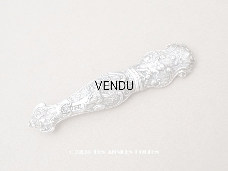 画像1: ＊蚤の市＊アンティーク シルバー製 天使のニードルケース ロココ調 