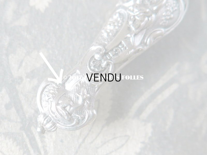 画像7: ＊蚤の市＊アンティーク シルバー製 天使のニードルケース ロココ調 