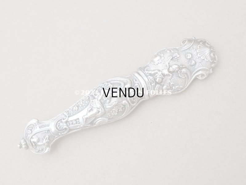 画像4: ＊蚤の市＊アンティーク シルバー製 天使のニードルケース ロココ調 