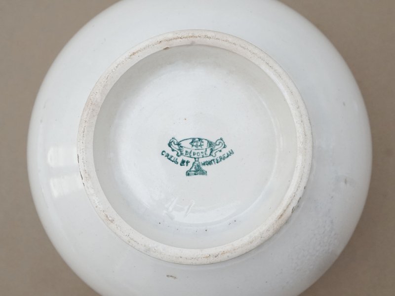 画像3: *蚤の市*1884~1920年 アンティーク クレイユモントロー ポット - CREIL ET MONTEREAU -