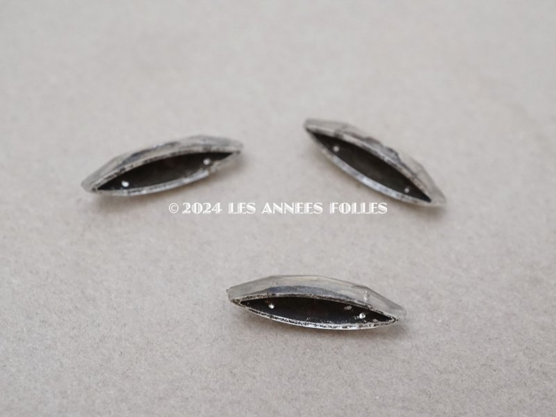 画像4: アンティーク ガラスビーズ カット入り ナベット  5×18mm 12ピースのセット