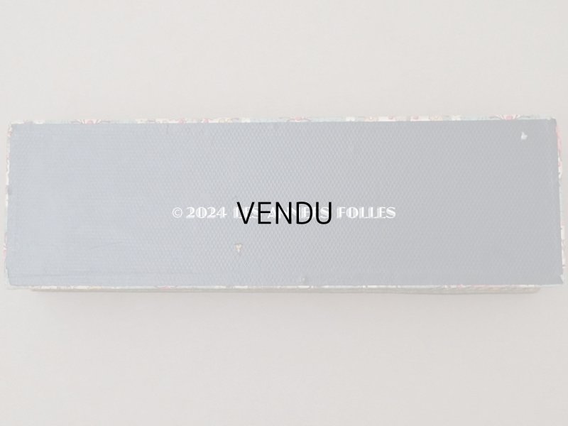 画像5: アンティーク 薔薇のメダイヨン グローブボックス カルトナージュボックス オリーブグリーン