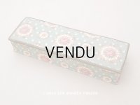アンティーク 薔薇のメダイヨン グローブボックス カルトナージュボックス オリーブグリーン