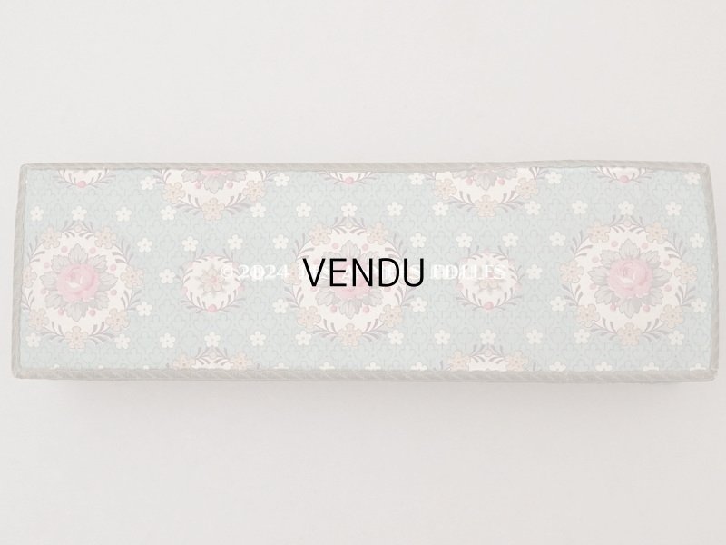 画像3: アンティーク 薔薇のメダイヨン グローブボックス カルトナージュボックス オリーブグリーン