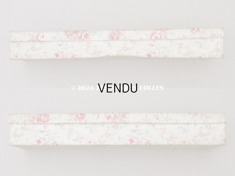 画像6: アンティーク 薔薇模様のほぐし織り カルトナージュボックス グローブボックス 