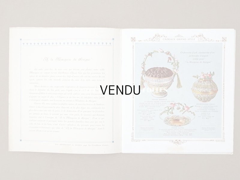 画像4: 1914年 アンティーク 【マルキーズ・ ドゥ・セヴィニエ】 のカタログ A LA MARQUISE DE SEVIGNE CHOCOLAT DE ROYAL