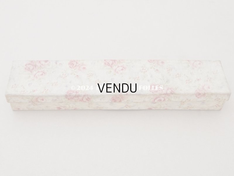 画像3: アンティーク 薔薇模様のほぐし織り カルトナージュボックス グローブボックス 